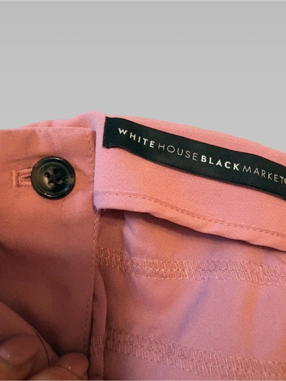 White House Black Market Rose-Mauve Cropped Ankle Pants - Picture 3 of 6